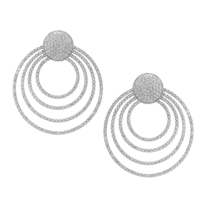 Infinite Earrings White